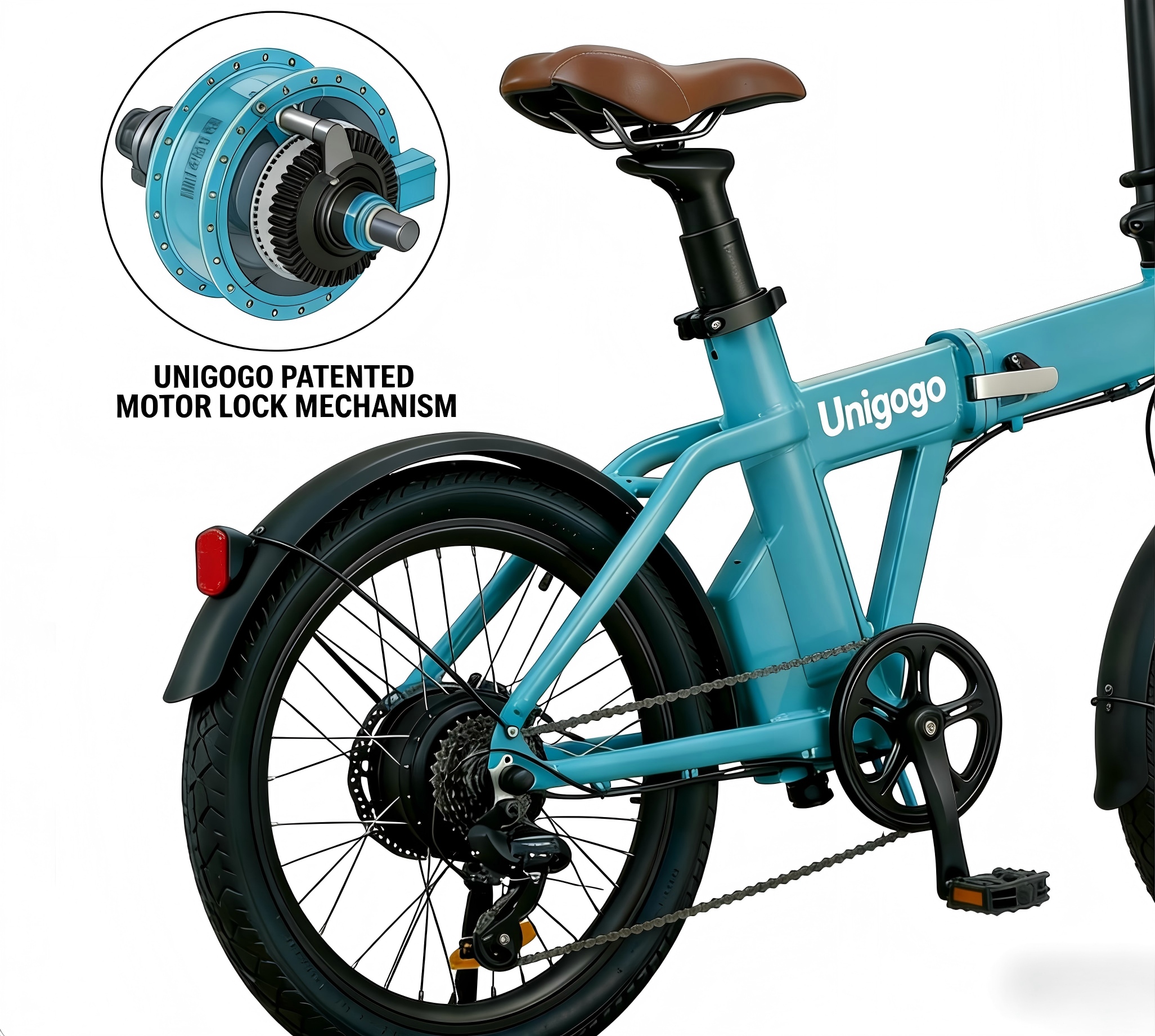 UniGoGo A3 Electric Bicycle | Lightweight Folding Urban Commuter E-Bike